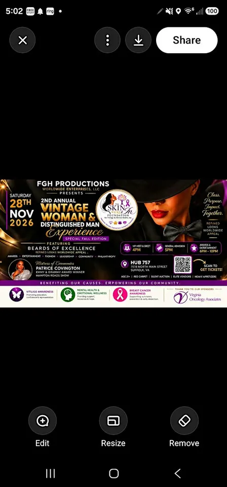 2ND ANNUAL VINTAGE WOMAN & DISTINGUISHED MAN EXPERIENCE!