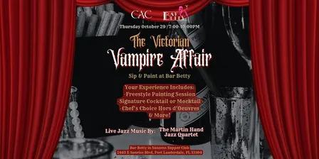 10/29 - The Victorian Vampire Affair - Sip & Paint @ Bar Betty FTL