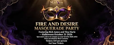 Fire and Desire Masquerade R&B Costume Party