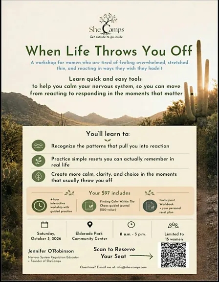 When Life Throws You Off: A Nervous System Reset Workshop for Women