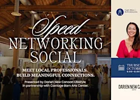 Speed Networking Social at the Carriage Barn Arts Center