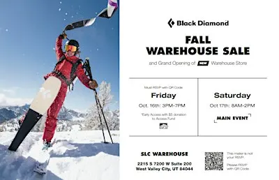 Black Diamond Warehouse Sale and Grand Opening- Main Event