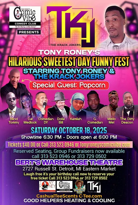 Tony Roney's Comic Vibe Presents THE KRACK JOKERS "Sweetest Day Funny Fest"