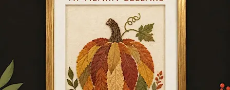 Craft n Sip with Pressed Leaves