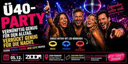 Ü40 PARTY - Sa, 5.12. ab 22 Uhr Zoom Frankfurt