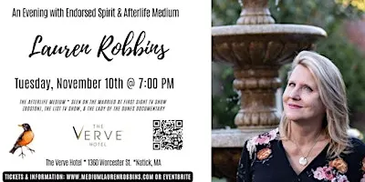Natick, MA - Spirit & Afterlife Medium Event with Lauren Robbins Seen on TV