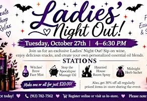 Ladies’ Night Out Halloween Essential Oil DIY Fun