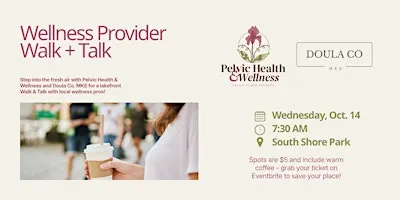 Lakefront Lattes: Wellness Provider Walk + Talk