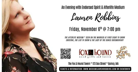 Quincy, MA - Spirit & Afterlife Medium Event with Lauren Robbins Seen on TV