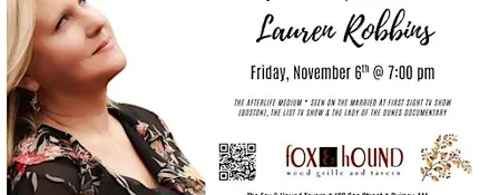 Quincy, MA - Spirit & Afterlife Medium Event with Lauren Robbins Seen on TV