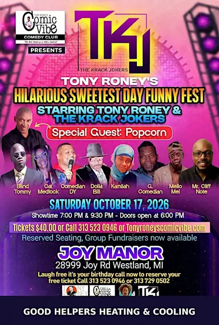 Tony Roney's Hilarious Sweetest Day Comedy Show