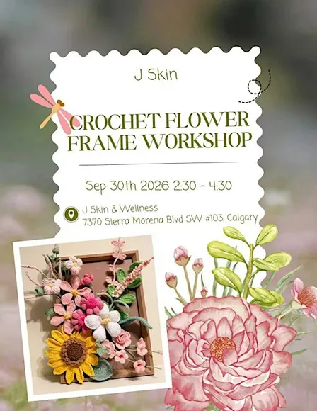 J Skin Crochet Flower Frame Workshop