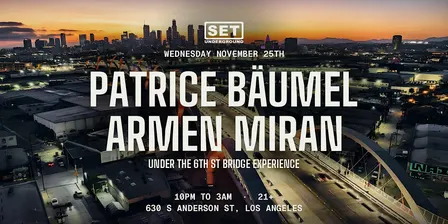 SET w/Patrice Baumel & Armen Miran under the 6th Bridge in LA