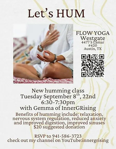 Let's HUM: a new class at Flow Yoga Westgate