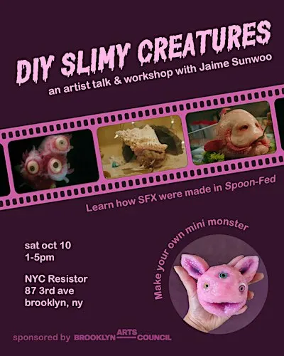 DIY Slimy Creatures: an artist talk & workshop