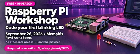 Free Raspberry Pi Workshop in Memphis: Code Your First LED
