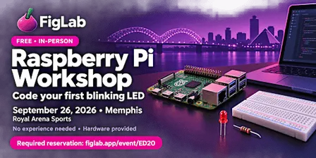 Free Raspberry Pi Workshop in Memphis: Code Your First LED