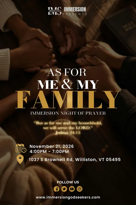 Immersion Night Of Prayer (Family Edition)