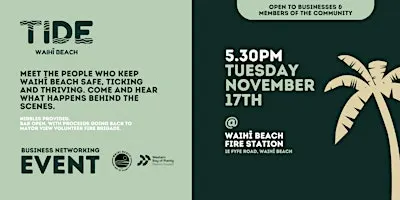 T.I.D.E Waihī Beach x Mayor View Volunteer Fire Brigade