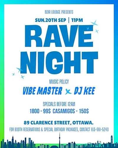 Rave Night: Sold out Every Year | Glow Sticks | Birthday Specials!