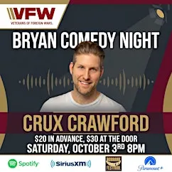 Comedy Night in Bryan w/Crux Crawford