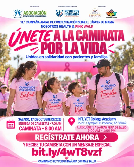 CAMINATA Anual contra el Cáncer de Mama – Nosotros Pink Walk 2026