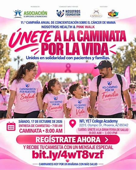 CAMINATA Anual contra el Cáncer de Mama – Nosotros Pink Walk 2026