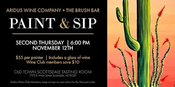 Aridus x Brush Bar Paint & Sip
