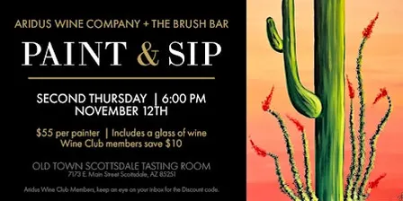 Aridus x Brush Bar Paint & Sip