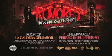 RUMORES LATIN HALLOWEEN PARTY