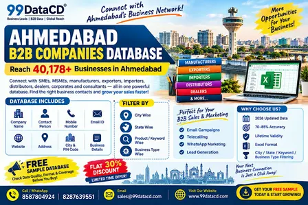 Download Verified 40178 Ahmedabad Companies List with Free Sample