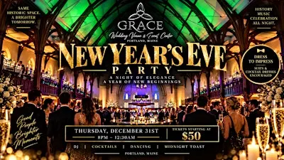 New Year’s Eve at Grace | Portland’s Elegant NYE Celebration