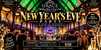 New Year’s Eve at Grace | Portland’s Elegant NYE Celebration