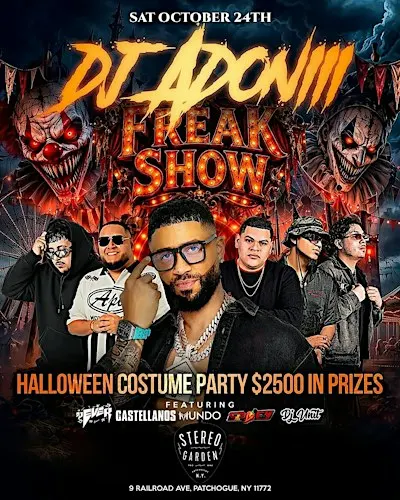 DJ Adoni Halloween Freak Show at Stereo Garden | NYC Events Guide