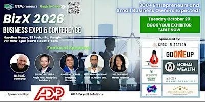 GTApreneurs BizX 2026 Business Expo and Conference