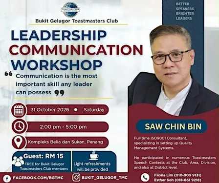 Toastmasters Leadership Communication Workshop