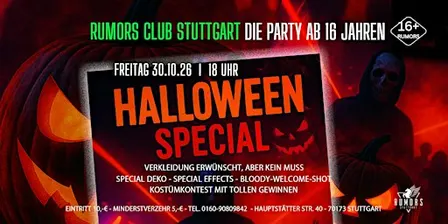 HALLOWEEN - PARTY 16+ | RUMORS Club Stuttgart