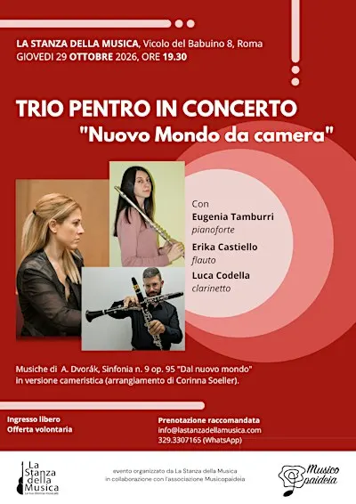 Trio Pentro in concerto "Nuovo mondo da camera"