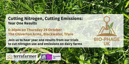 Cutting Nitrogen, Cutting Emissions: Year One Results [Truro, CORNWALL]