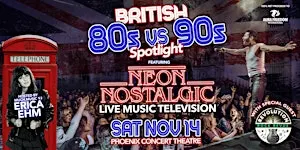 Erica Ehm hosts British 80s vs 90s LIVE MUSIC TELEVISION w Neon Nostalgic