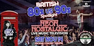 Erica Ehm hosts British 80s vs 90s LIVE MUSIC TELEVISION w Neon Nostalgic