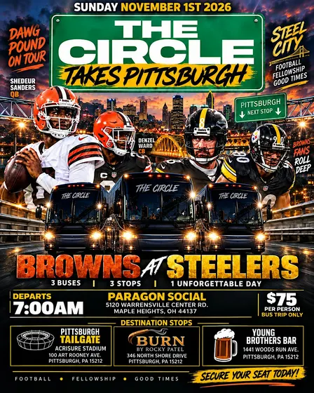 The Circle “Takes Pittsburgh Bus Trip” Sunday November 1st 2026