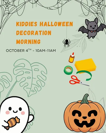 Kiddies Halloween Decoration morning