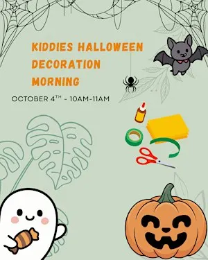 Kiddies Halloween Decoration morning