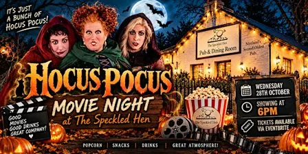Halloween Cinema day at The Speckled Hen