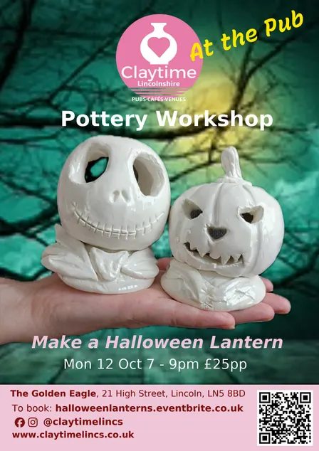 Halloween Tealight Lanterns, Pottery Workshop