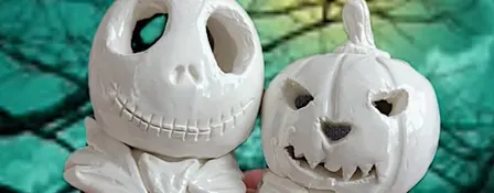 Halloween Tealight Lanterns, Pottery Workshop