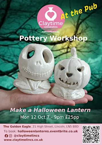 Halloween Tealight Lanterns, Pottery Workshop
