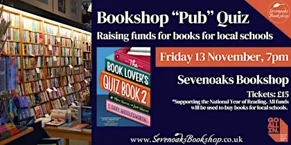 Book Lover’s “Pub” Quiz with Gary Wigglesworth