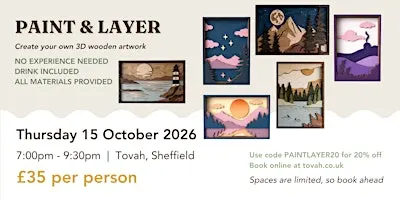 Paint & Layer  Workshop | Create Your Own 3D Wooden Artwork